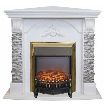 Fireplace Realflame Athena Corner WT GR с Fobos Lux S BR 