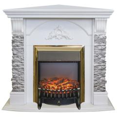 Fireplace Realflame Athena Corner WT GR с Fobos Lux S BR