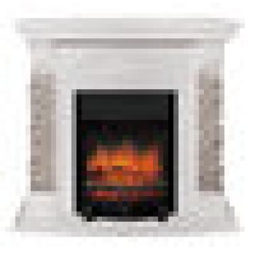 Fireplace Realflame Athena GR WT с Fobos Lux black S 