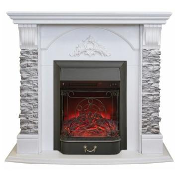 Fireplace Realflame Athena GR WT с Majestic Lux BL SR 