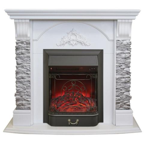 Fireplace Realflame Athena GR WT с Majestic Lux BL SR 
