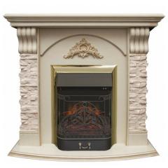 Fireplace Realflame Athena Majestic Lux Brass