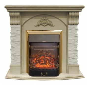 Fireplace Realflame Athena WT с Majestic Lux BR S 