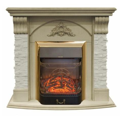 Fireplace Realflame Athena WT с Majestic Lux BR S 