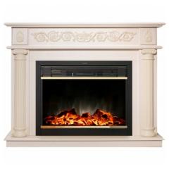 Fireplace Realflame Attica Moonblaze Lux Brass WT-F612