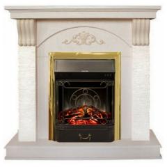 Fireplace Realflame Corfino Majestic Lux Brass /бежевый