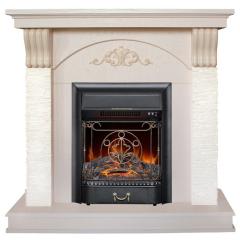 Fireplace Realflame Corfino WT с Majestic Lux BR S/BL S