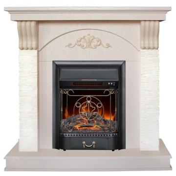 Fireplace Realflame Corfino WT с Majestic Lux BR S/BL S 