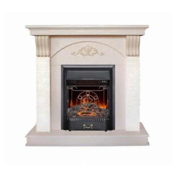 Fireplace Realflame Corfino WT с Majestic Lux BR S/BL S 