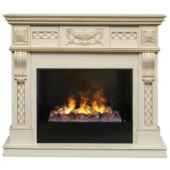 Fireplace Realflame Corsica Lux WT 3D Cassette 630 Black