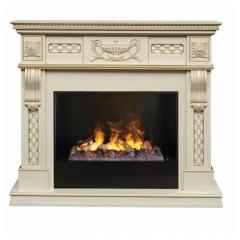Fireplace Realflame Corsica Lux WT 3D Cassette 630 Black