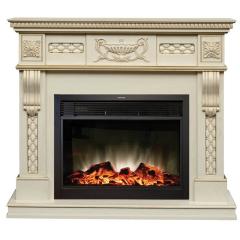 Fireplace Realflame Corsica Lux WT с Moonblaze LUX BL