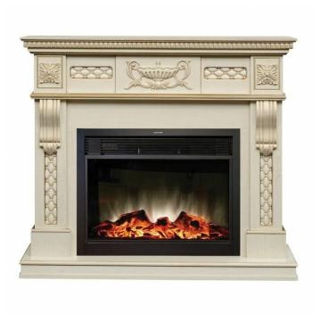 Fireplace Realflame Corsica Lux WT с Moonblaze LUX BL 