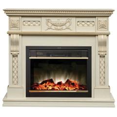 Fireplace Realflame Corsica Lux WT с Moonblaze LUX BR