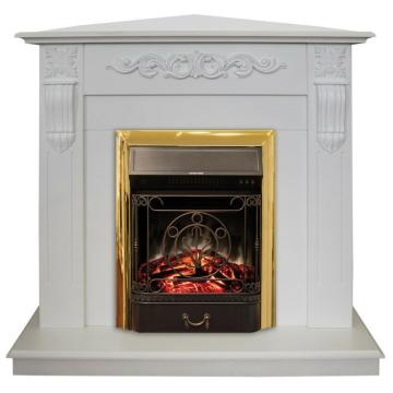 Fireplace Realflame Dominica Corner WT c Majestic S Lux 