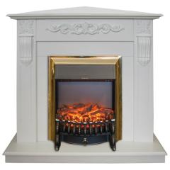 Fireplace Realflame Dominica Corner WT Fobos Lux BR S