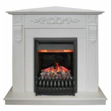 Fireplace Realflame Dominica Corner WT с Oregan 3D 