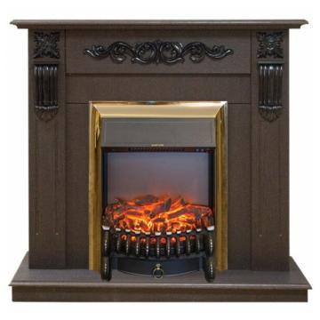 Fireplace Realflame Dominica Fobos Lux Brass DN-F817 