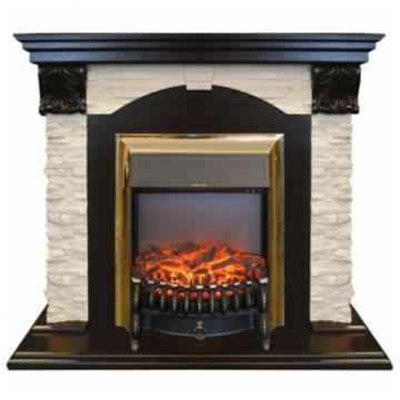 Fireplace Realflame Dublin Fobos Lux Brass 