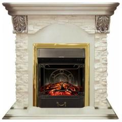 Fireplace Realflame Dublin Majestic Lux Brass