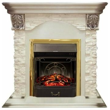 Fireplace Realflame Dublin Majestic Lux Brass 