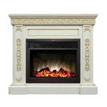 Fireplace Realflame Ekaterina WT с Moonblaze LUX BL 