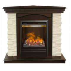 Fireplace Realflame Elford corner AO с Olympic 3D