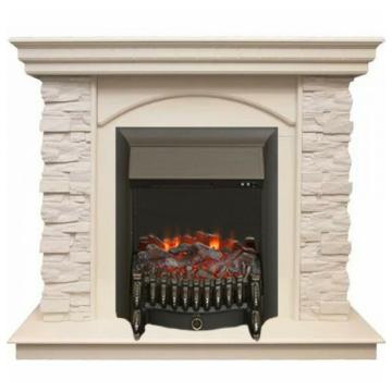 Fireplace Realflame Elford Fobos Lux Black сланец/бежевый с патиной 