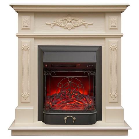 Fireplace Realflame Lilian WT с Majestic Lux BL S 
