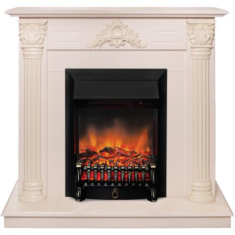 Fireplace Realflame Stefania WT с Fobos s Lux BL черный 