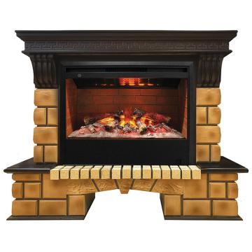 Fireplace Realflame Stone Brick 26 AO Helios-S 26 3D 