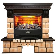 Fireplace Realflame Stone Brick с Firestar 25 5 3D