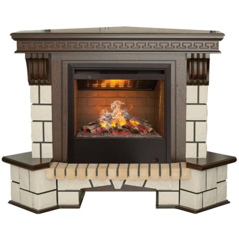 Fireplace Realflame Stone Corner 26 AO c Helios 3D 