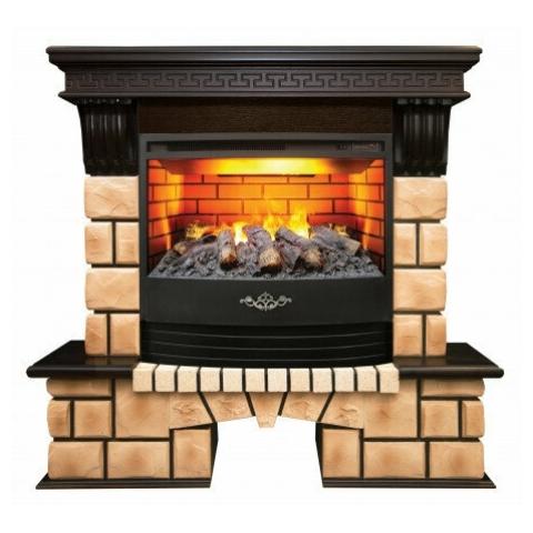 Fireplace Realflame Stone Brick 26 AO 3D FireStar 25 