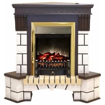 Fireplace Realflame Stone Corner AO Fobos Lux BR 