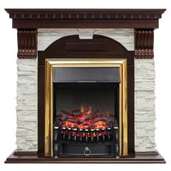 Fireplace Royal Flame Dublin венге/Fobos FX M Brass