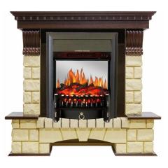 Fireplace Royal Flame Fobos FX M Black Pierre Luxe камень