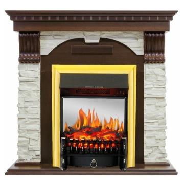 Fireplace Royal Flame Fobos FX M Brass Dublin угловой 