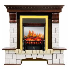 Fireplace Royal Flame Fobos FX M Brass Pierre Luxe угловой