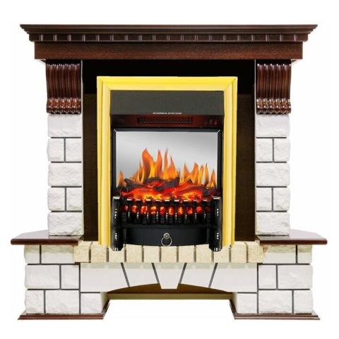 Fireplace Royal Flame Fobos FX M Brass Pierre Luxe угловой 