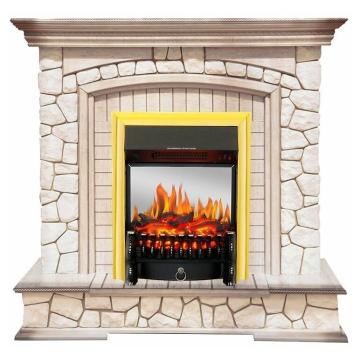 Fireplace Royal Flame Fobos FX M Brass Preston 