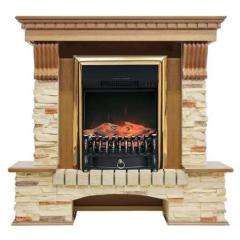 Fireplace Royal Flame Pierre Luxe дуб/Fobos FX M Brass