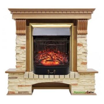 Fireplace Royal Flame Pierre Luxe дуб/Majestic FX M Brass 