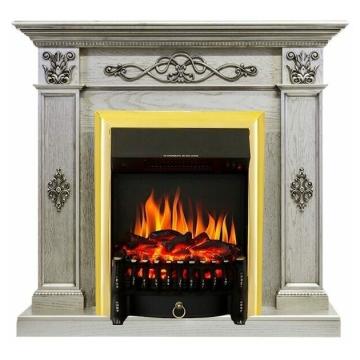 Fireplace Royal Flame Derby old silver Fobos FX Brass 