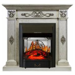 Fireplace Royal Flame Derby Majestic FX M Black Old silver