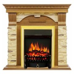 Fireplace Royal Flame Dublin Fobos FX Brass