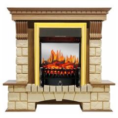 Fireplace Royal Flame Pierre luxe Fobos FX M Brass