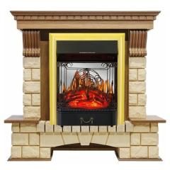 Fireplace Royal Flame Pierre luxe Majestic FX M Brass