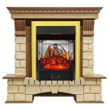 Fireplace Royal Flame Pierre luxe Majestic FX M Brass 