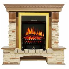 Fireplace Royal Flame Pierre luxe Fobos FX Brass